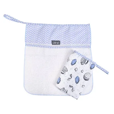 Kit Pano De Boca Loupiot Temas Felpa Balões - 2 Peças Kit Pano De Boca Loupiot Temas Felpa Balões - 2 Peças