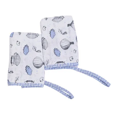 Kit Pano De Boca Loupiot Temas Soft Balões - 2 Peças Kit Pano De Boca Loupiot Temas Soft Balões - 2 Peças