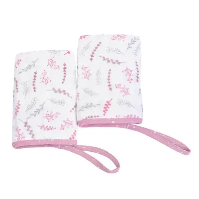 Kit Pano De Boca Loupiot Temas Soft Flores - 2 Peças Kit Pano De Boca Loupiot Temas Soft Flores - 2 Peças