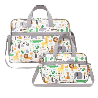 Kit Bolsa Espera Feliz Baby Jungle - 3 Peças