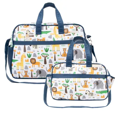 Kit Bolsa Espera Feliz Baby Jungle - 3 Peças