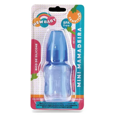 Mini Mamadeira New Baby Silicone 60ml