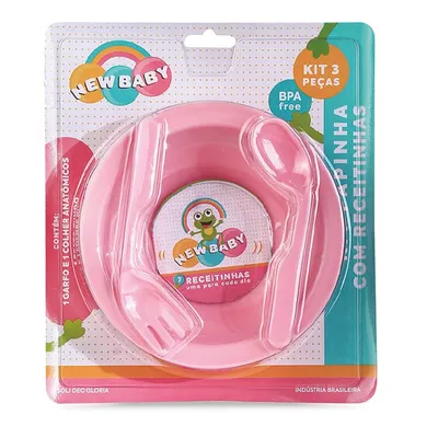 Kit Refeição New Baby Luxo - 4 Peças