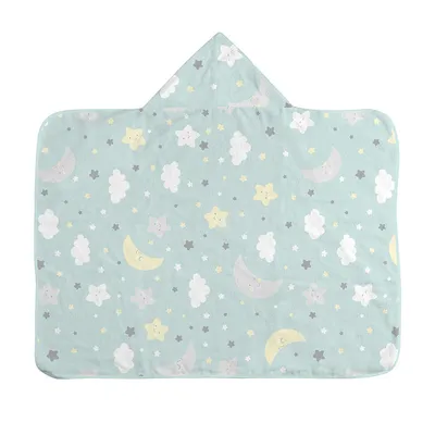 Toalha Com Capuz Bercinho Estampada Céu Estrelado