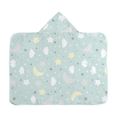 Toalha Com Capuz Bercinho Com Forro Estampa Céu Estrelado