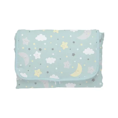 Trocador De Fralda Bercinho Portátil Forro Pvc Céu Estrelado