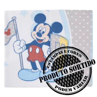 Cobertor Disney Estampa Sortida Mickey Ou Minnie 10481 Cobertor Disney Estampa Sortida Mickey Ou Minnie 10481