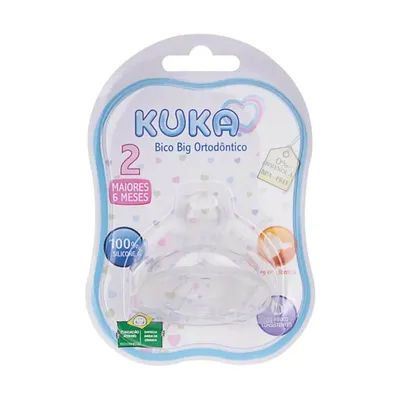 Bico De Mamadeira Kuka Big Ortodôntico N2 Bico De Mamadeira Kuka Big Ortodôntico N2