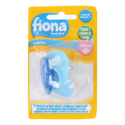 Chupeta Fiona Extra Air Clássica Silicone Tamanho 02 Azul