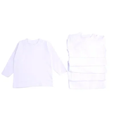 Kit Camiseta Manga Longa com 6 Unidades Lisa Kit Camiseta Manga Longa com 6 Unidades Lisa