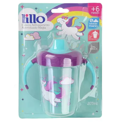 Caneca Lillo Antivazamento Aprendizado Magia Lilás 207ml