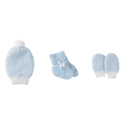 Kit Enxoval Fofinho Bebê Recém-Nascido com Gorro Luva e Sapato Kit Enxoval Fofinho Bebê Recém-Nascido com Gorro Luva e Sapato
