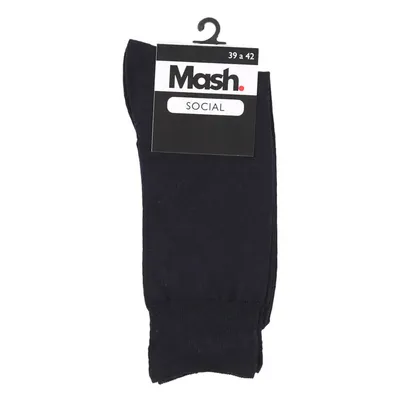 Meia Social Mash Lisa Em Algodão Masculino