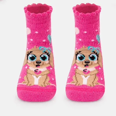 Meia Bebê Puket Sortida Com Estampas Divertidas