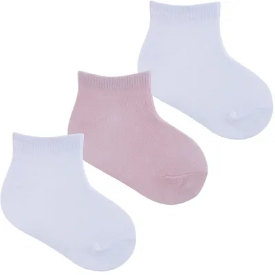 Kit Meia Infantil Pimpolho Menina Lisa 03 Unidades 21/25 Kit Meia Infantil Pimpolho Menina Lisa 03 Unidades 21/25