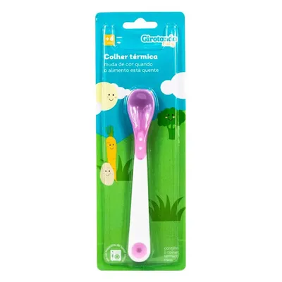 Colher Girotondo Baby Térmica Rosa Colher Girotondo Baby Térmica Rosa
