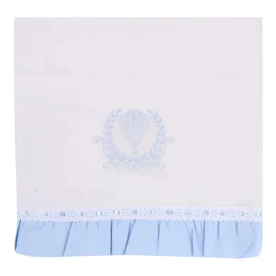 Jogo De Lençol Bordados Alexandra Americano Percal 03 Peças Azul Jogo De Lençol Bordados Alexandra Americano Percal 03 Peças Azul