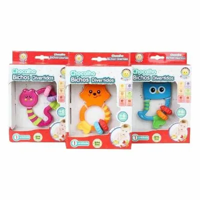 Chocalho Kit Star Bichos Divertidos No Modelo Sortido