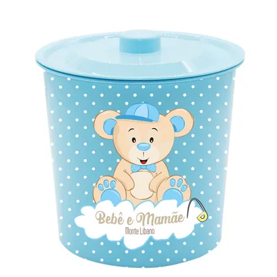 Lixeira Monte Líbano Redonda Com Tampa