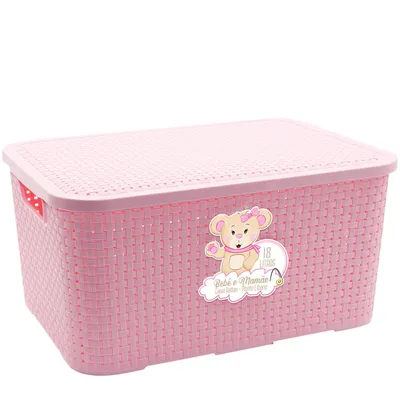 Caixa Organizadora Monte Líbano Rattan 18 Litros