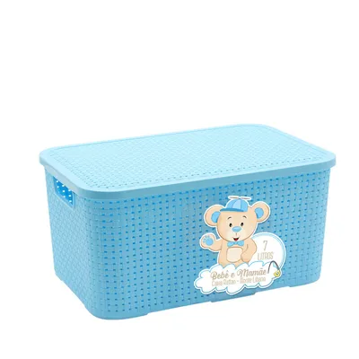 Caixa Organizadora Monte Líbano Rattan 7 Litros