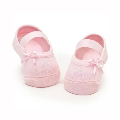 Meia Sapatilha Boneca Puket Com Laço Lisa