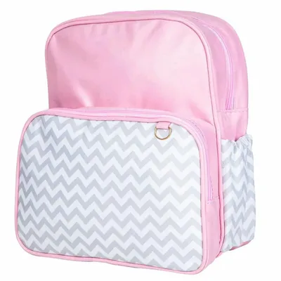Mochila Maternidade Boni Bolsas Chevon Com Bolso 26x36