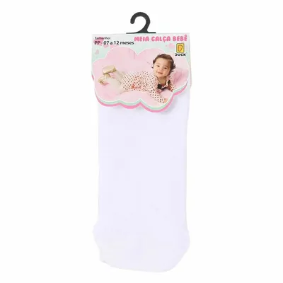 Meia Calça Lisa Duck Para Bebê 0 A 12 Meses Menina Meia Calça Lisa Duck Para Bebê 0 A 12 Meses Menina