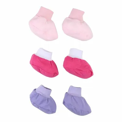 Kit Sapatinho Chumbinho Liso - 03 Pares Kit Sapatinho Chumbinho Liso - 03 Pares