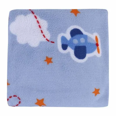 Manta Glorious Baby Corttex Em Microfibra Com Estampa Sortida