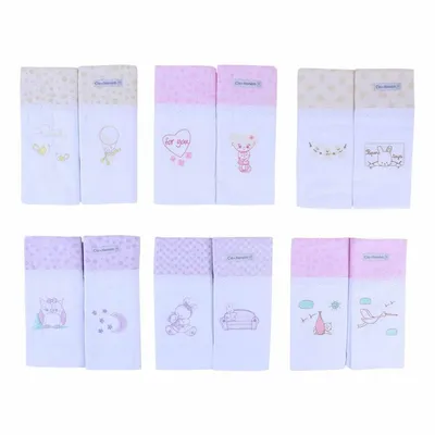 Kit Cueiro Minasrey Cia Do Neném Sortido 02 Peças 80cm x 80cm