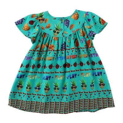 Vestido Bebê Kookabu Estampa Frutas Vestido Bebê Kookabu Estampa Frutas