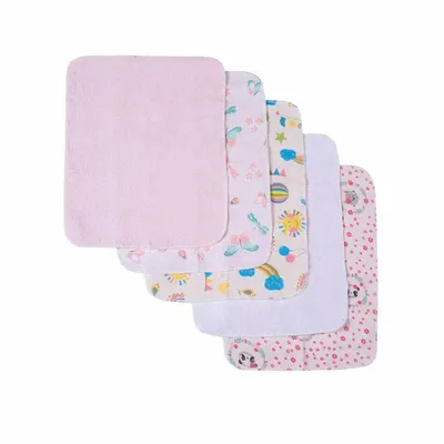 Kit Toalhinha De Boca Papi Karinho Estampada - 05 Unidades Kit Toalhinha De Boca Papi Karinho Estampada - 05 Unidades