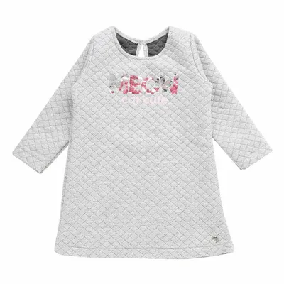 Vestido Infantil Color Mini Manga Longa Matelassê Paetê Vestido Infantil Color Mini Manga Longa Matelassê Paetê