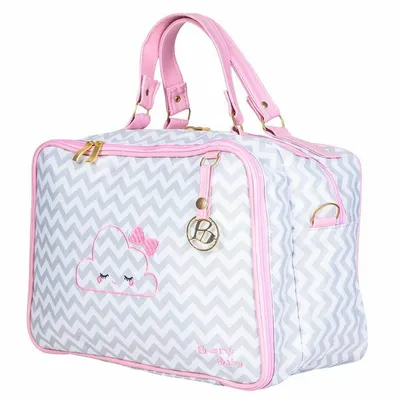 Bolsa Boni Chevron Baguete Grande 26x36 Bolsa Boni Chevron Baguete Grande 26x36