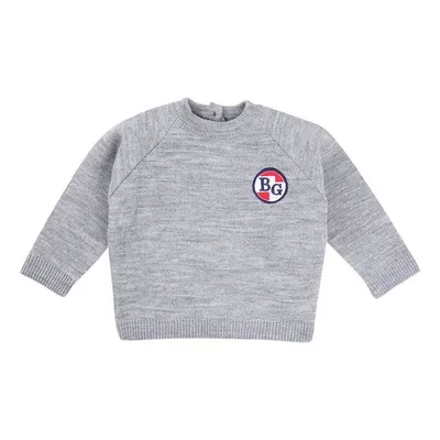 Blusa Tricôt Manga Longa Com Bordado Menino 21469