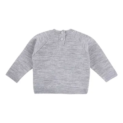 Blusa Tricôt Manga Longa Com Bordado Menino 21469