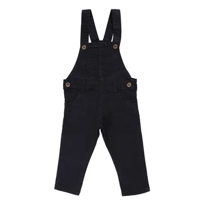 Jardineira Sarja Básica Din Don Com Bolso Frontal Para Menino