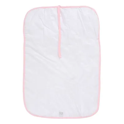 Mini Trocador Portátil Din Don Em Malha Estampa Floral Menina Mini Trocador Portátil Din Don Em Malha Estampa Floral Menina