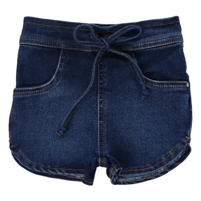 Short Jeans Baby Gijo Com Laço No Cós Short Jeans Baby Gijo Com Laço No Cós