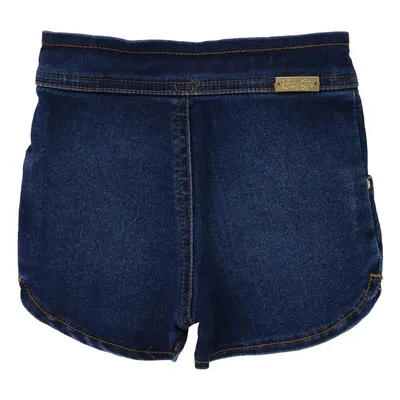 Short Jeans Baby Gijo Com Laço No Cós Short Jeans Baby Gijo Com Laço No Cós
