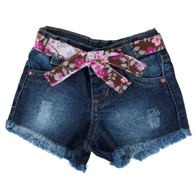 Short Din Don Jeans Barra Desfiada Com Cinto Short Din Don Jeans Barra Desfiada Com Cinto