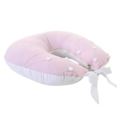 Almofada De Amamentação Art Bebê Detalhe Pompom Almofada De Amamentação Art Bebê Detalhe Pompom