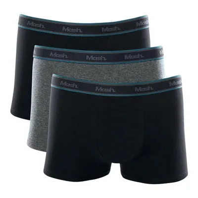 Kit Cueca Boxer Mash Elástico Bordado - 03 Peças Kit Cueca Boxer Mash Elástico Bordado - 03 Peças