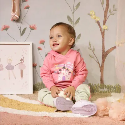 Conjunto Moletom Bebê Din Don Blusão Castelo + Calça