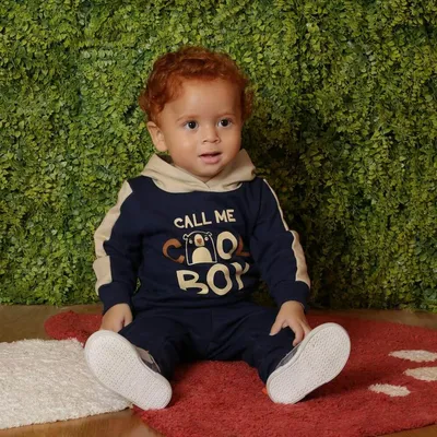 Conjunto Moletom Bebê Din Don Blusão Urso + Calça Conjunto Moletom Bebê Din Don Blusão Urso + Calça