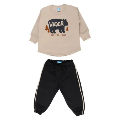 Conjunto Moletom Bebê Din Don Blusão Urso Wilder + Calça Conjunto Moletom Bebê Din Don Blusão Urso Wilder + Calça