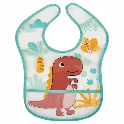 Babador Com Bolso Buba Dino