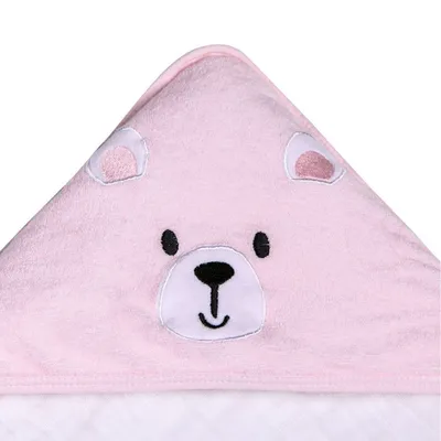 Toalha Soft Capuz De Canto Papi Bordados Karinho Bordado Urso