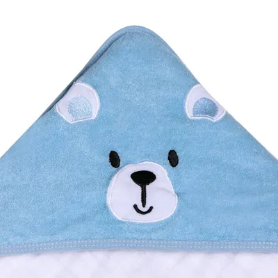 Toalha Soft Capuz De Canto Papi Bordados Karinho Bordado Urso